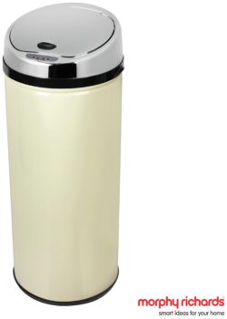 Morphy Richards - 42 Litre Round Sensor Bin - Cream